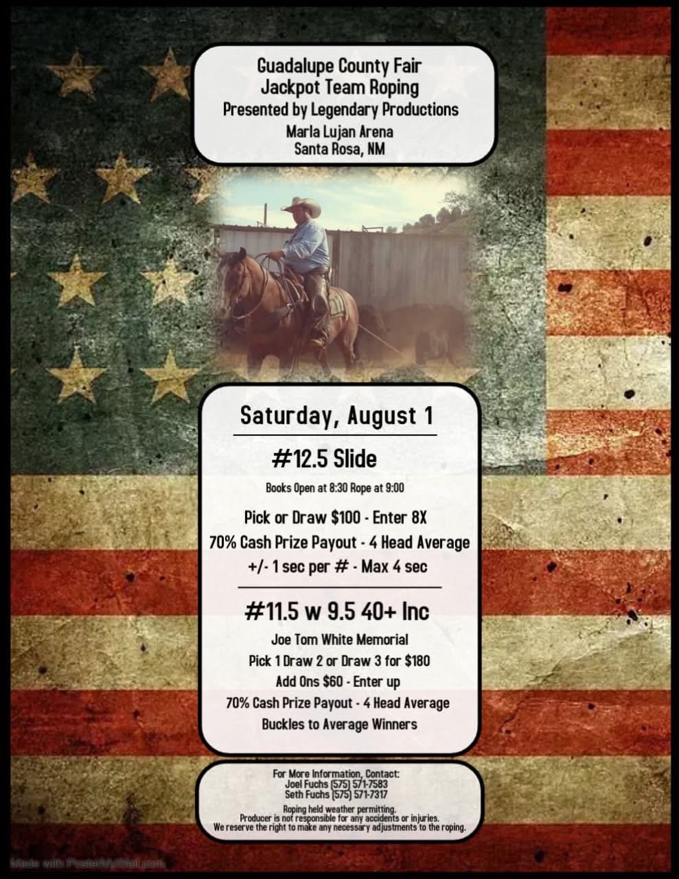 Guadalupe County Fair Roping Flyer 2026